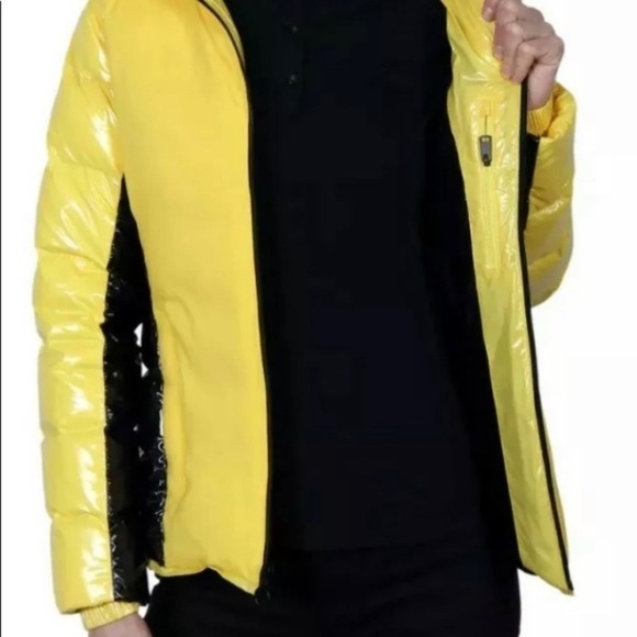 Body Glove WOMEN'S HOODED DOWN PARKA COAT YELLOW BLACK SIZE XL MSRP $350 - Picture 8 of 14